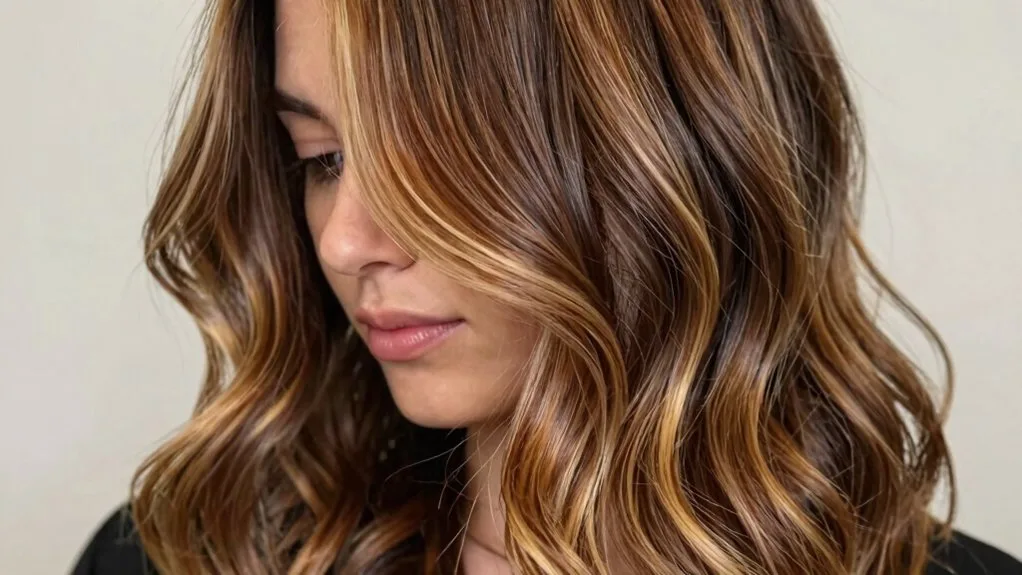 natural hand painted highlights technique