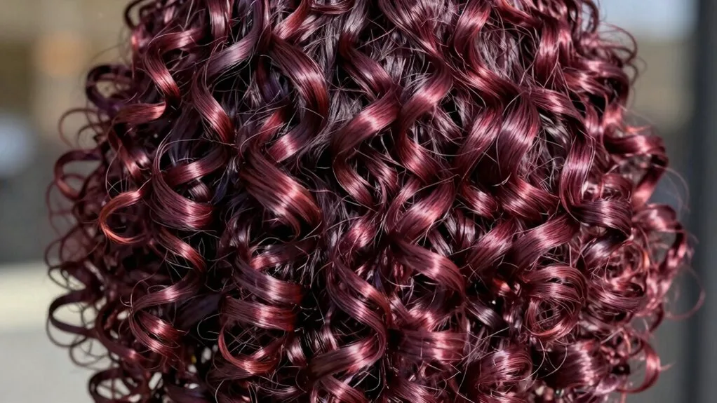 natural looking burgundy hair