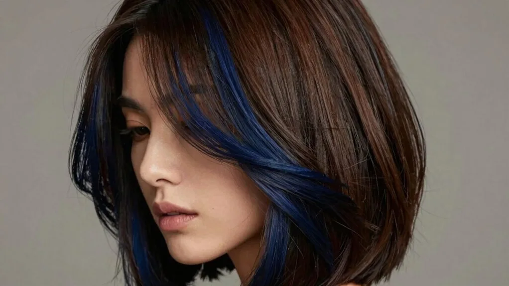 navy blue hair transformation