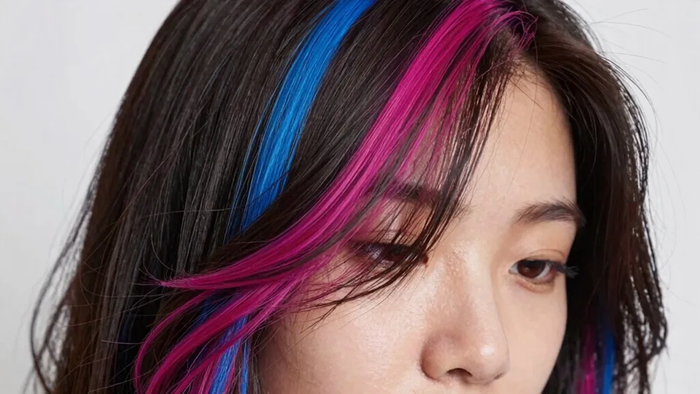 neon peekaboo hair colors