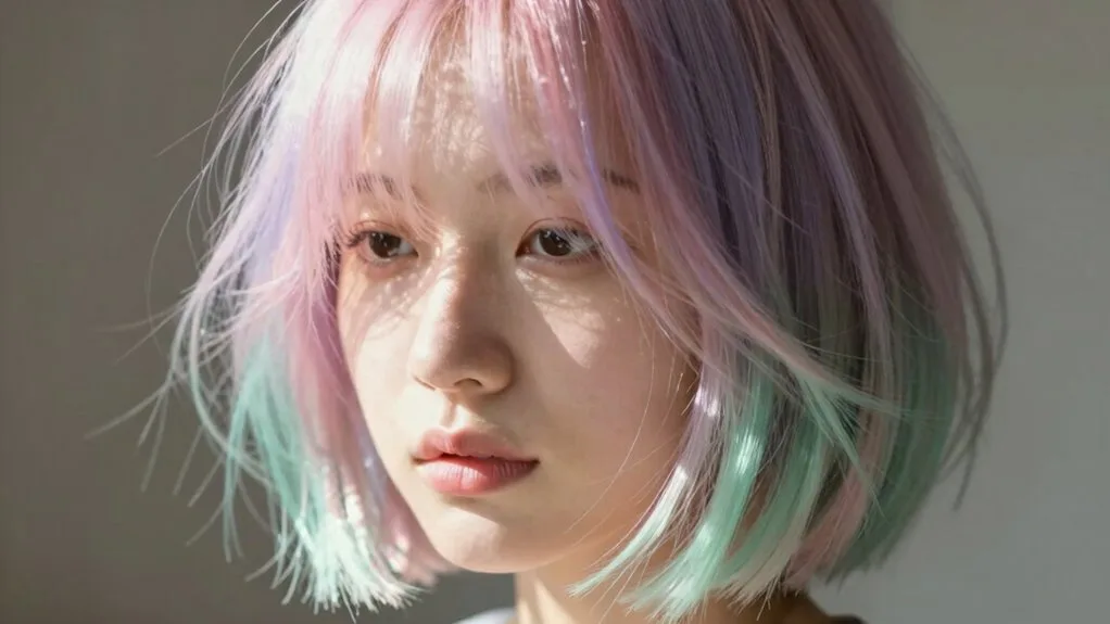 pastel peekaboo colors elegance