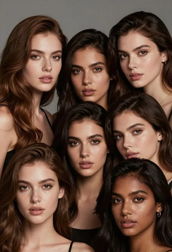 radiant brown shade selection