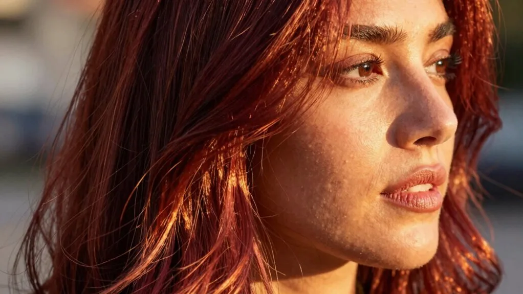 red shades for olive skin