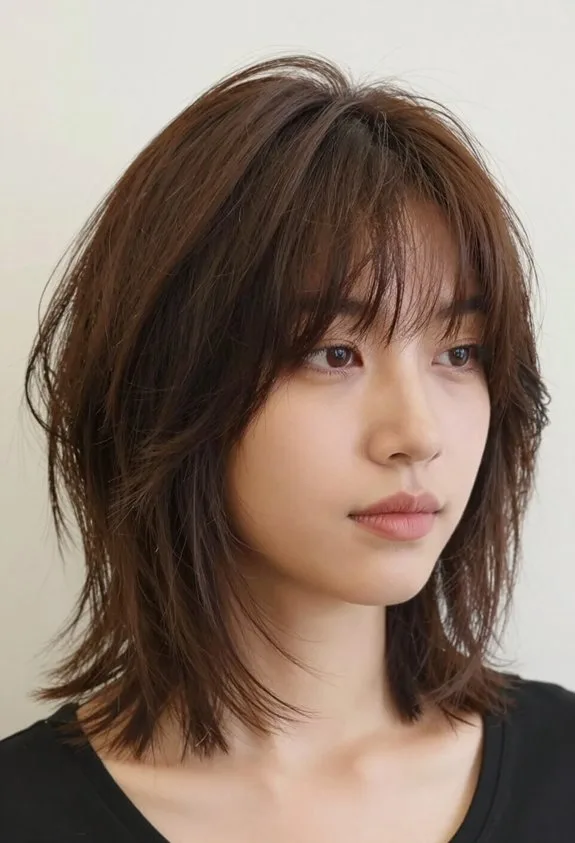 retro shag haircut styling