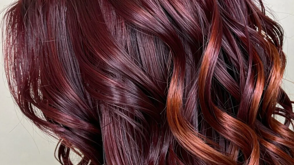 rich and glossy cherry hair