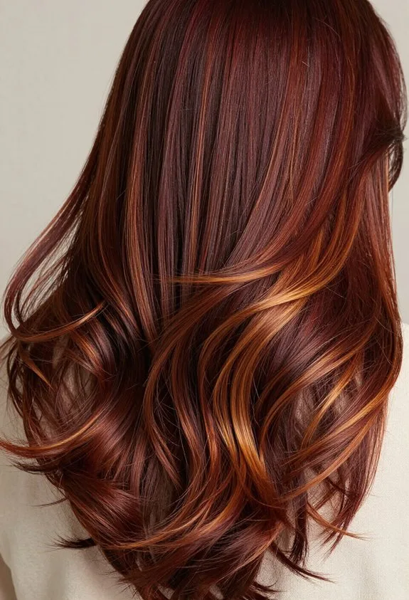 rich caramel ribbon highlights