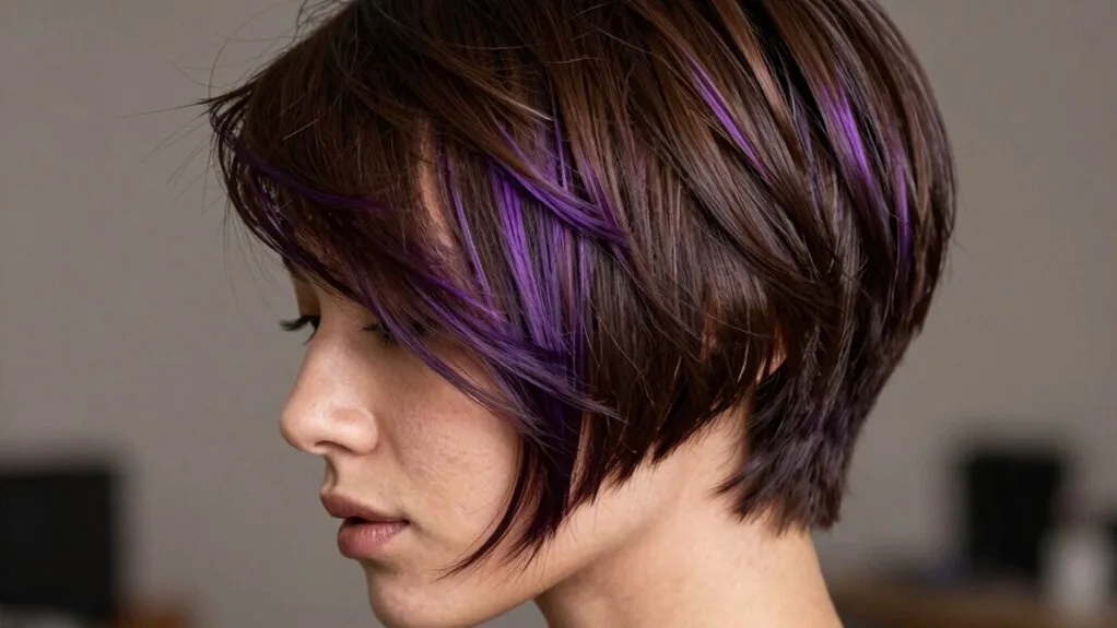 rich plum hair sophistication