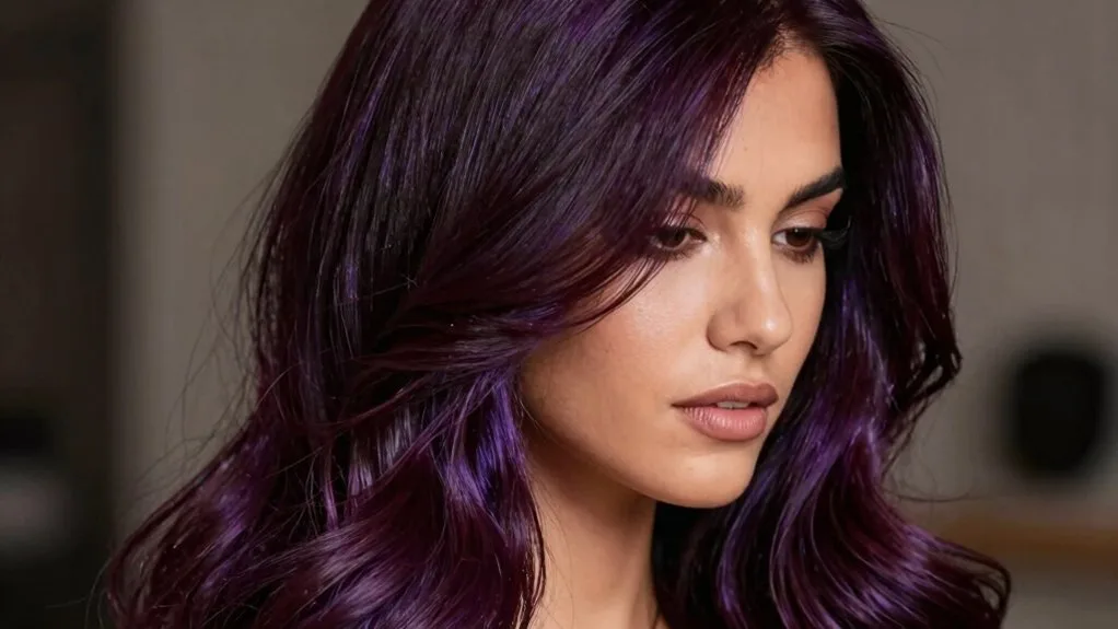 rich vibrant eggplant hue
