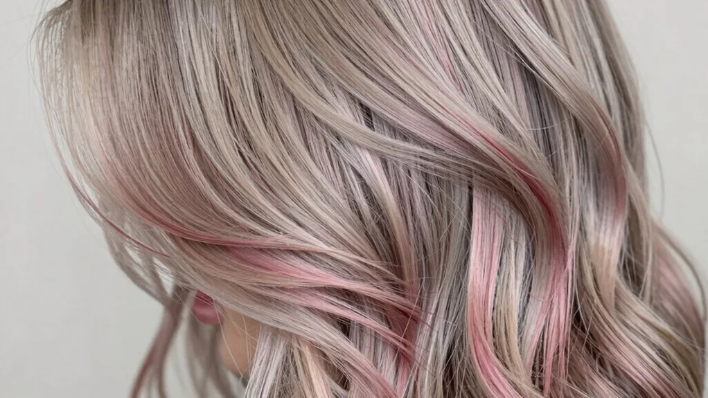romantic ash blonde highlights