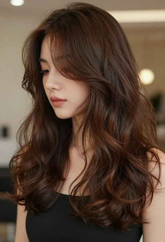 romantic layered waves styling