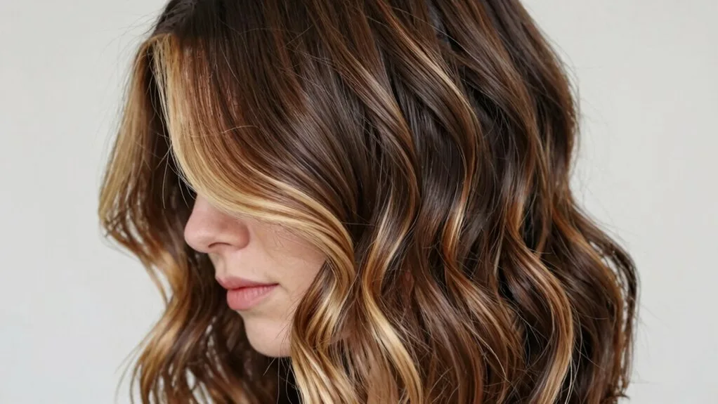 rooted blonde balayage technique