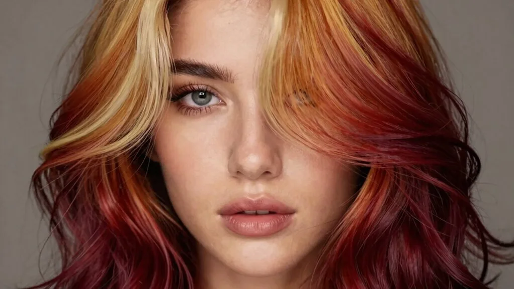 sculpted face framing highlights technique