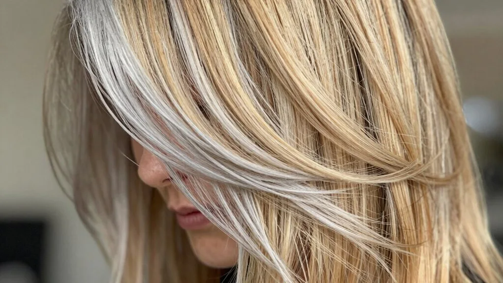 silver honey hair contrast techniques