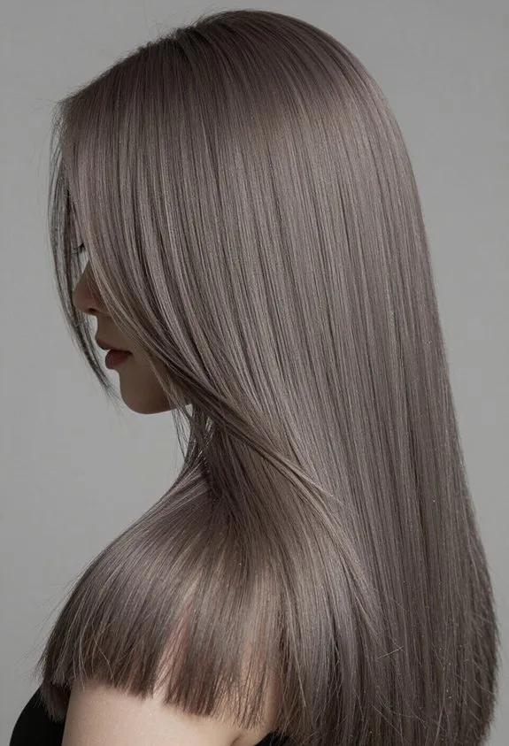 sleek ash brown elegance