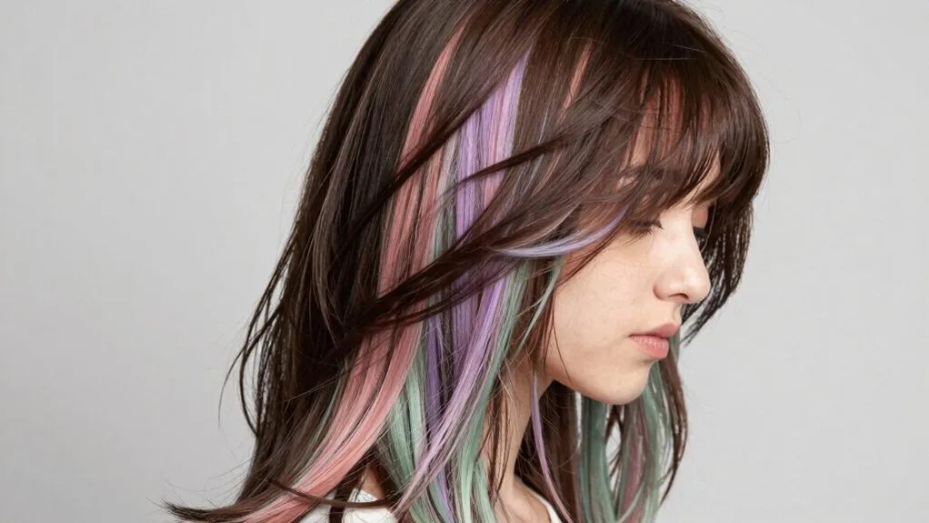 soft pastel peekaboo layers