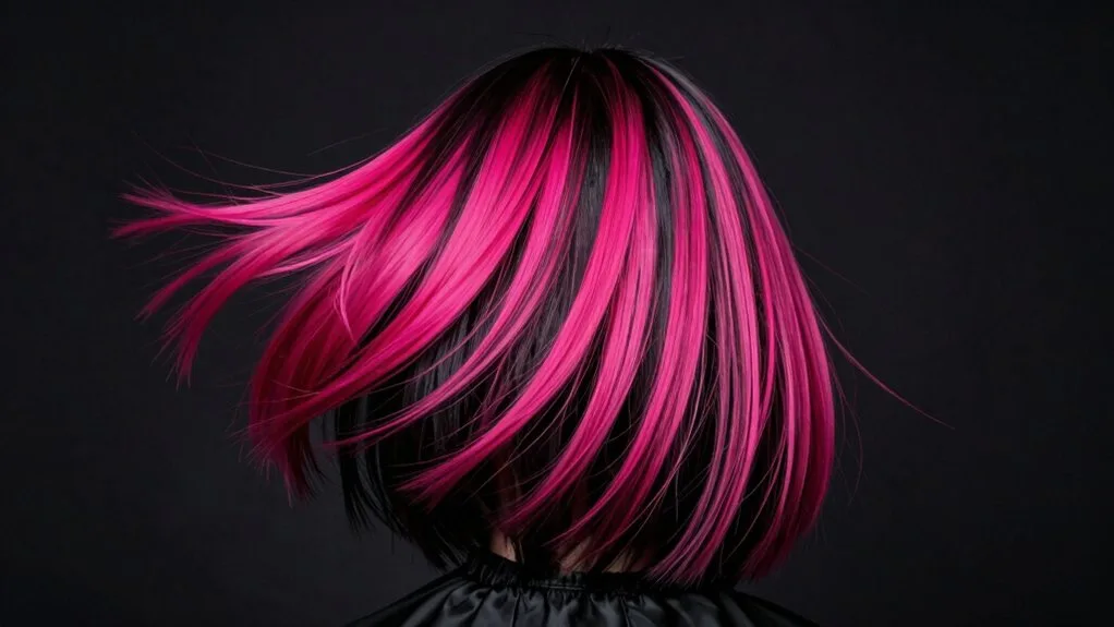 sophisticated bold pink layers