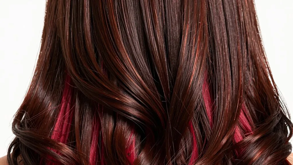 sophisticated brunette with ruby