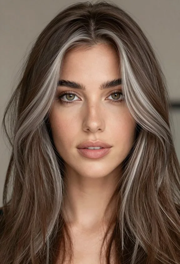 sophisticated gray brown blending technique