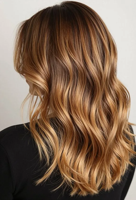 sophisticated light brown ombre
