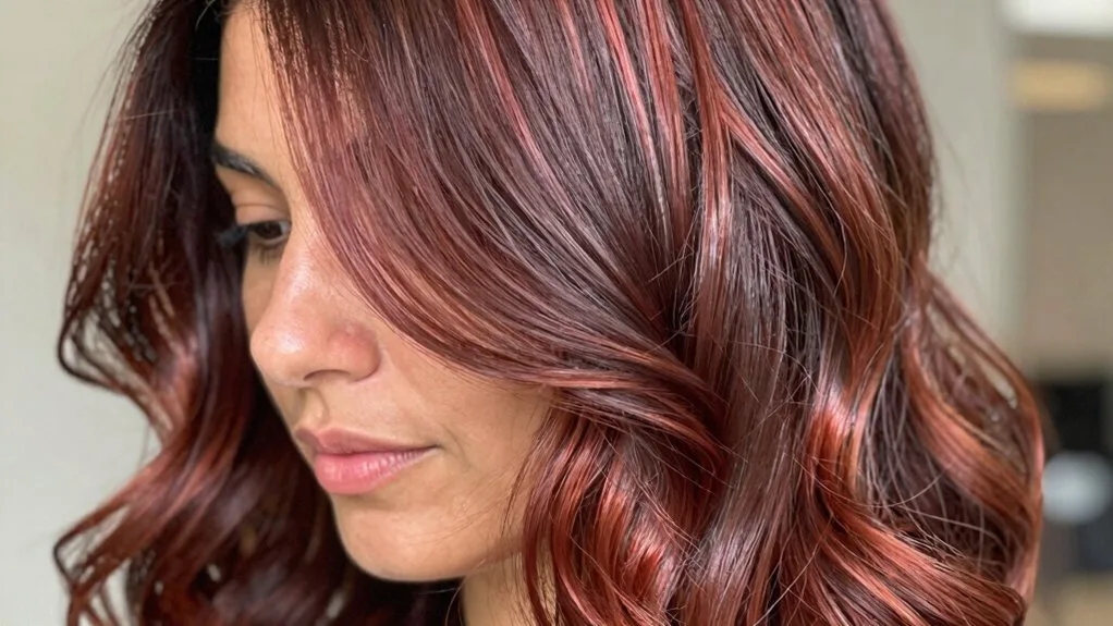 sophisticated mahogany brunette hue
