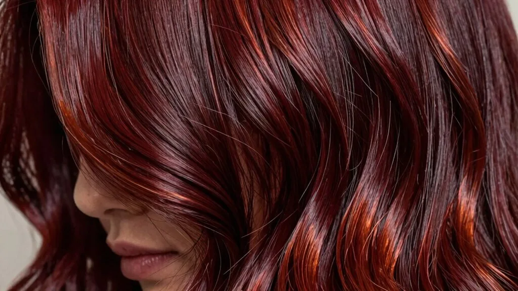 sophisticated mahogany red elegance