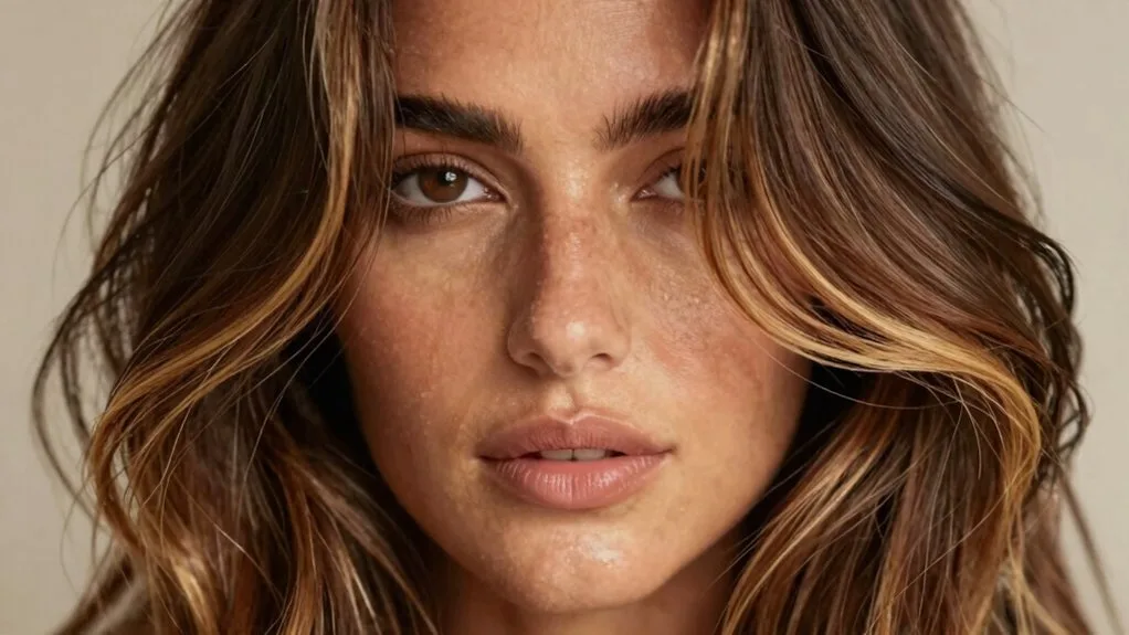 strategic face framing highlights technique