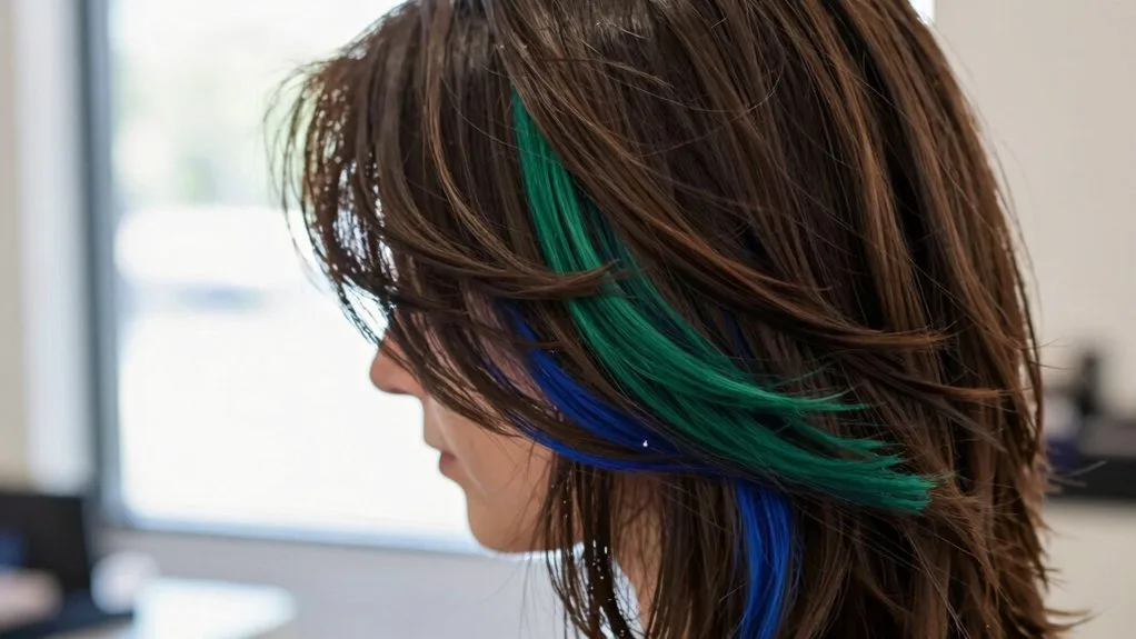 strategic peekaboo color styling