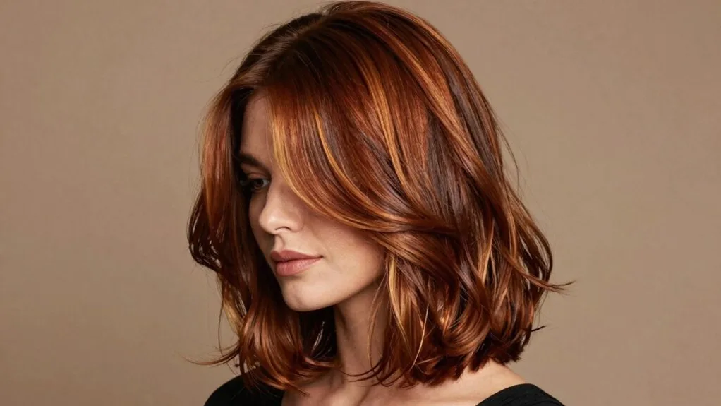 striking warm auburn transformation