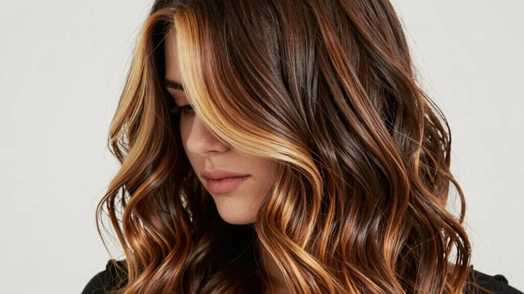 structured caramel hair ribbons