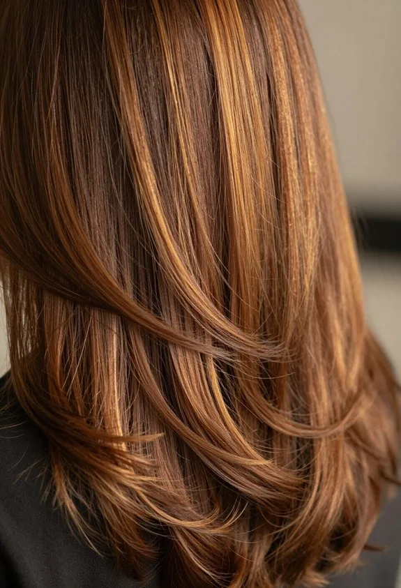 subtle caramel highlight technique