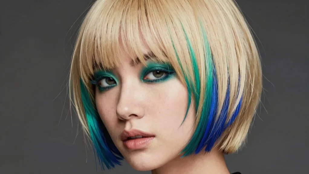 subtle face framing color highlights