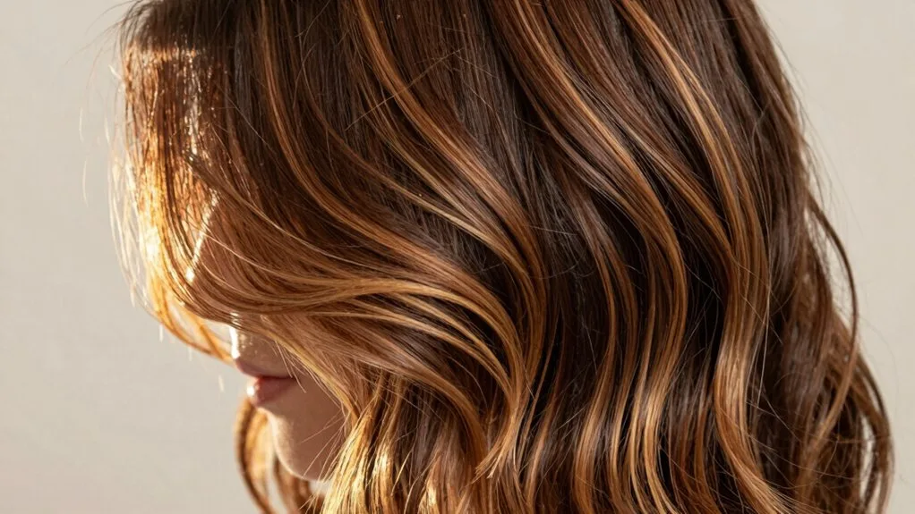 subtle honey blonde highlights