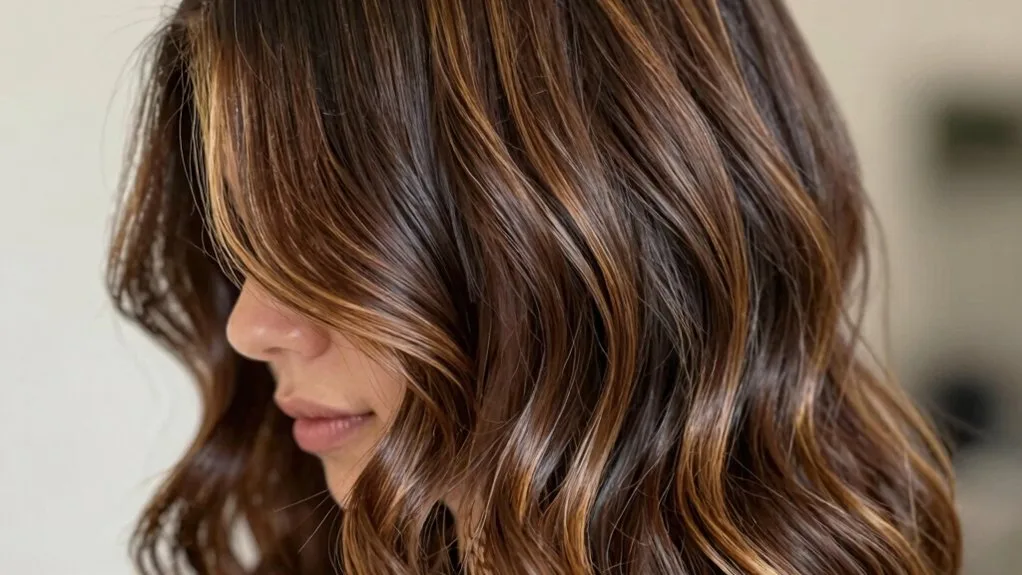 subtle honey kissed highlights technique
