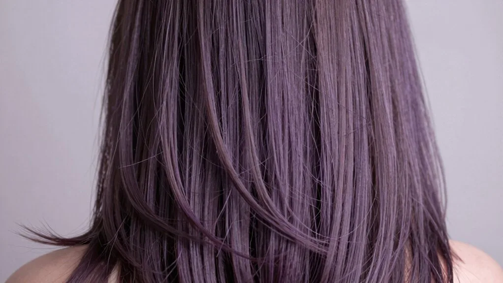 subtle lavender hair dimension