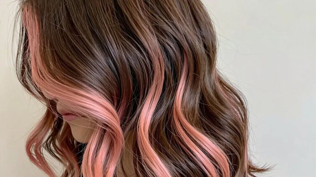 subtle salmon pink babylights