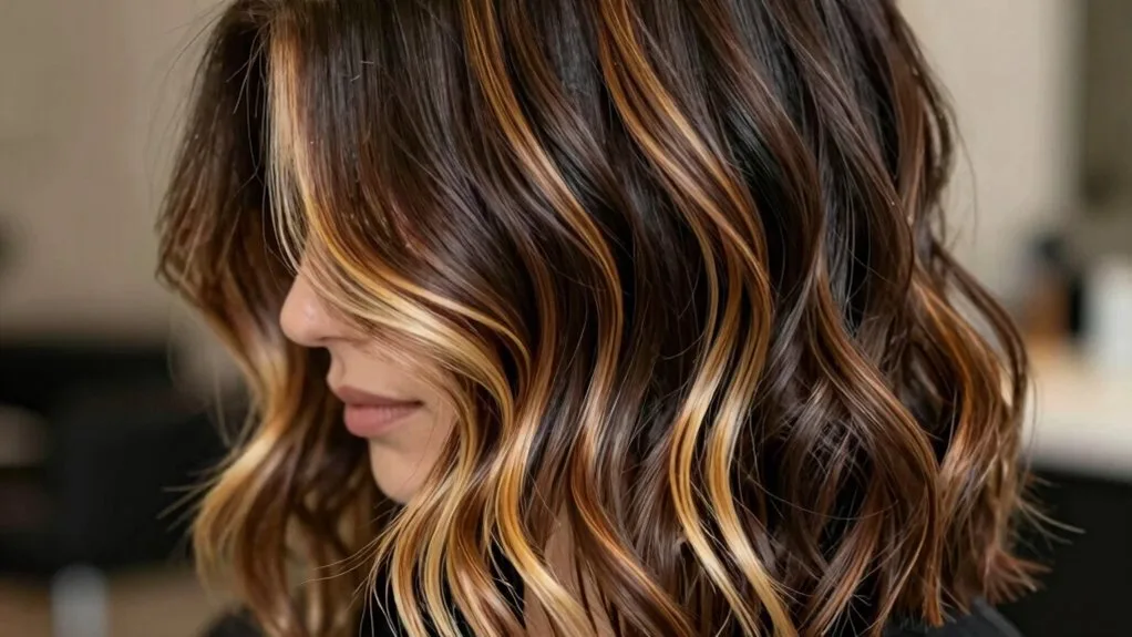 sun kissed balayage for brunettes
