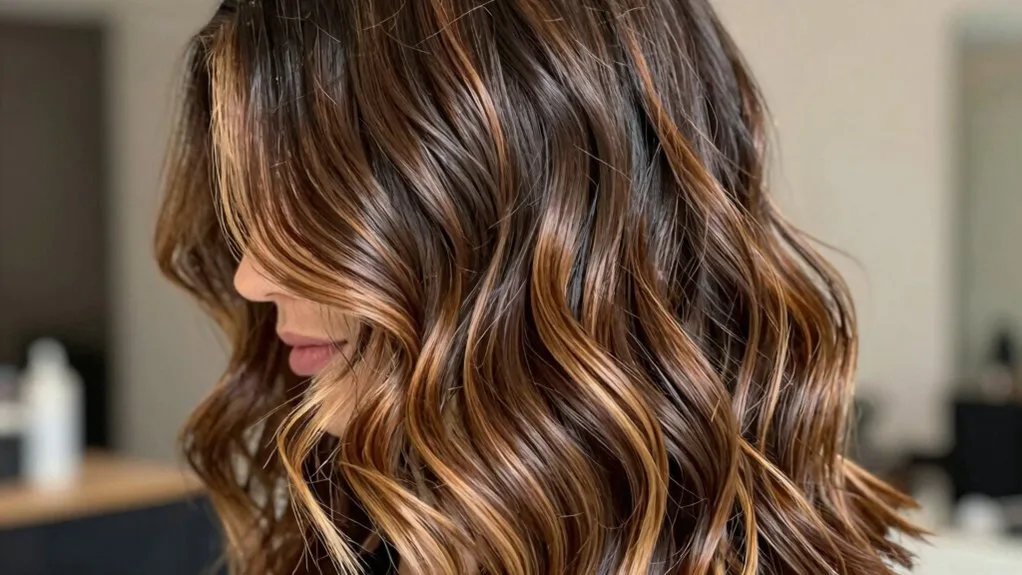 sun kissed caramel balayage brightness