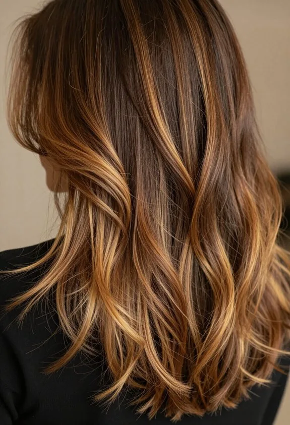 sun kissed honey balayage technique