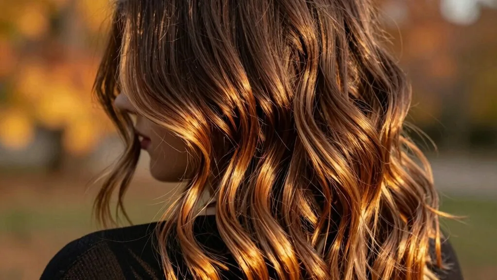 sun kissed honey brunette highlights