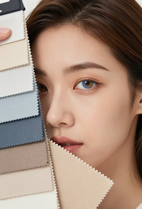 tactile hair color swatching