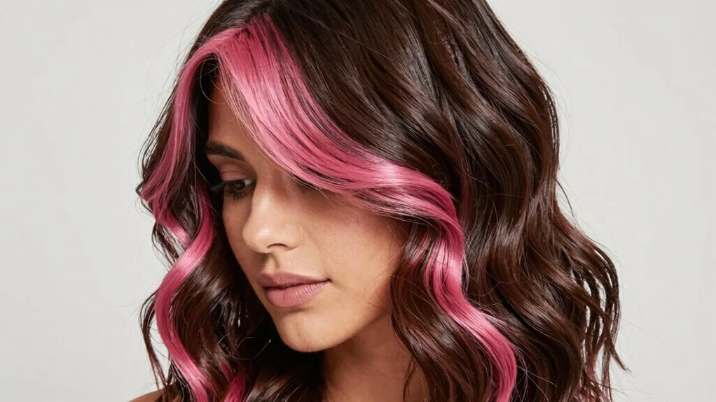 temporary vibrant pink hair