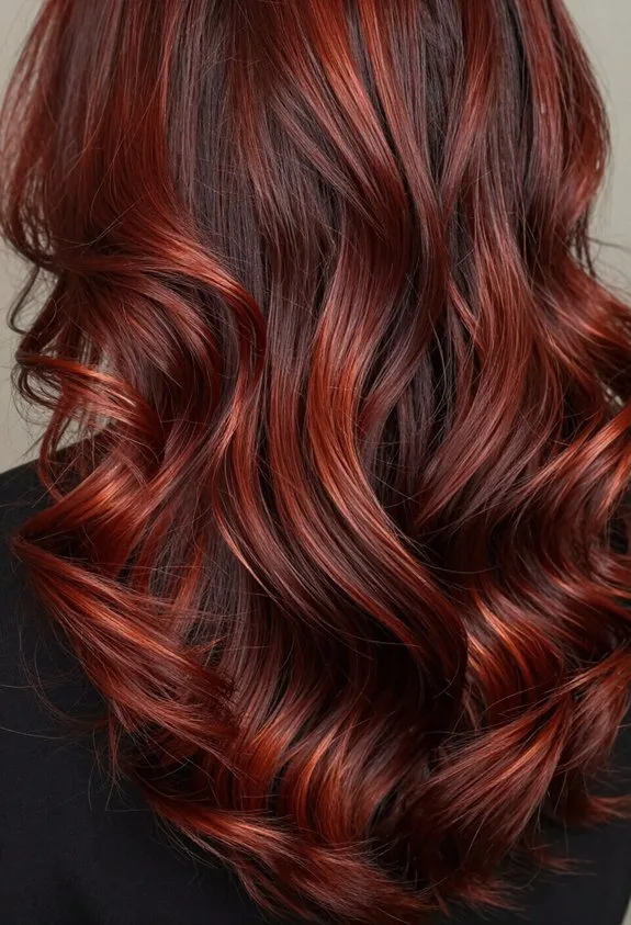 texture with warm balayage