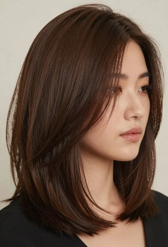 timeless chin length bob layers