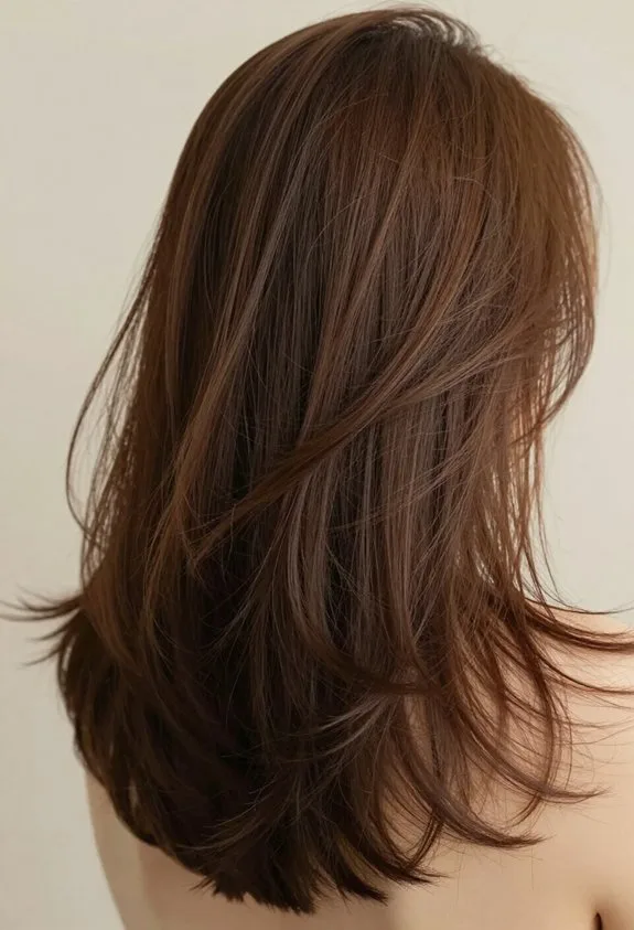 versatile long brown hair
