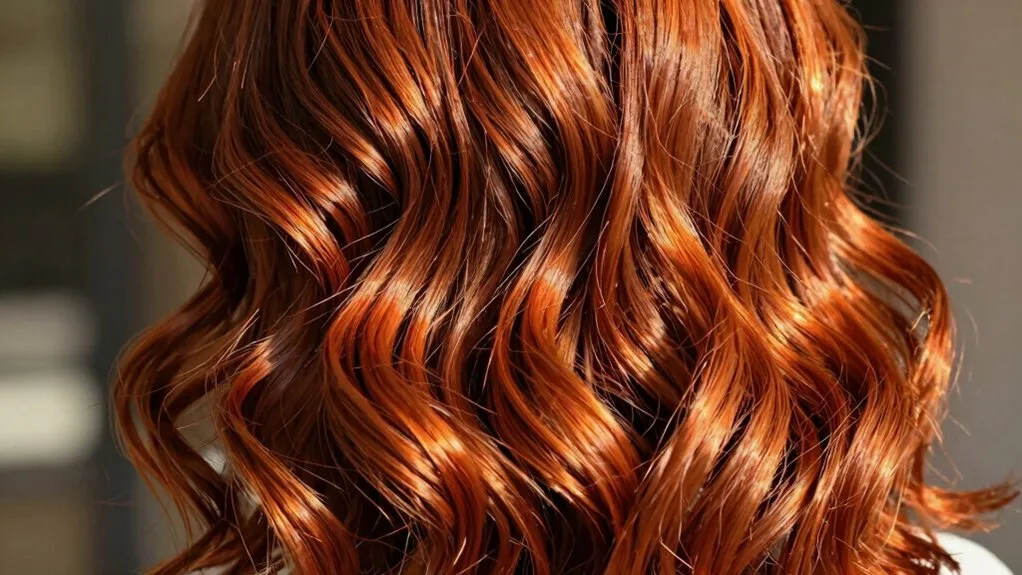 vibrant burnt orange copper