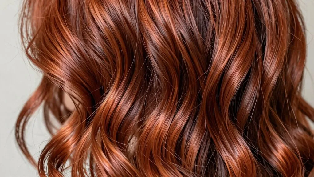 vibrant copper penny hair