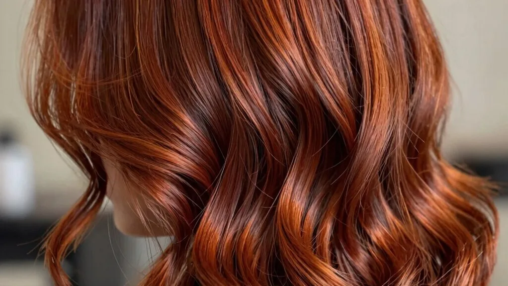 vibrant red brown care