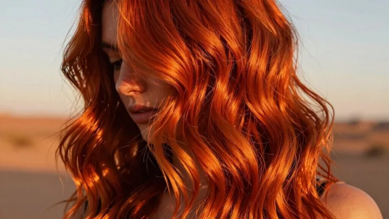 vibrant sunset inspired hair color