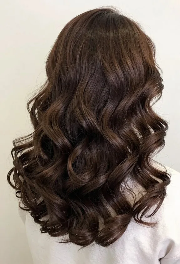 voluminous hydrating brunette curls