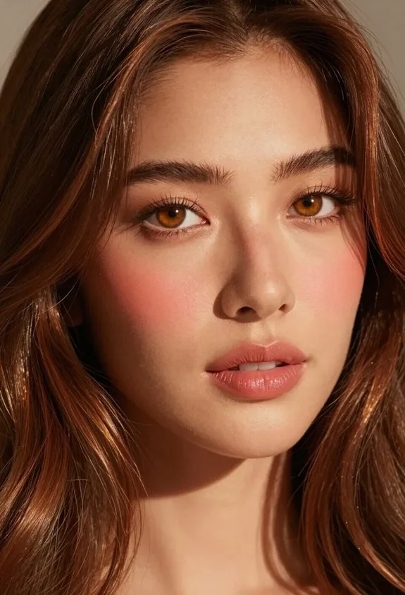 warm auburn browns shine